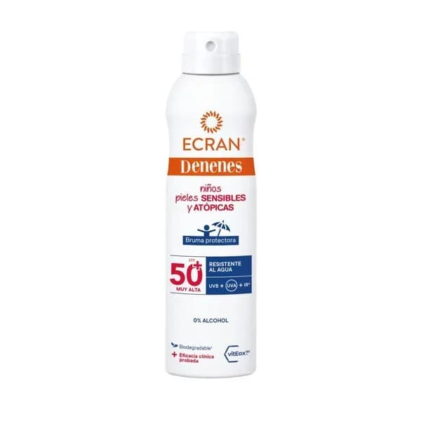 Spray bruma protectora para pieles sensibles y atópicas SPF50+ Ecran Denenes 250 ml. - 0.25 l - Imagen del producto en Findit