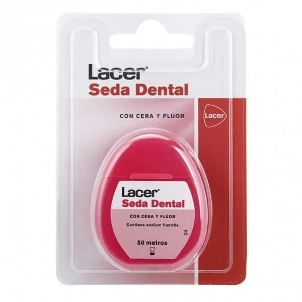 Seda dental con cera y flúor Lacer 50 m. - 1 ud - Imagen del producto en Findit