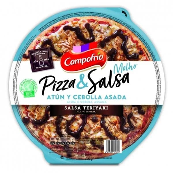 Pizza de atún, cebolla asada y salsa teriyaki Pizza & Salsa Campofrio 360 g. - 0.36 kg - Imagen del producto en Findit