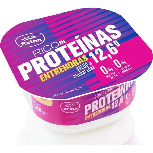 Leche fermentada enriquecida proteinas REINA, tarrina 180 g - 0.18 kg - Imagen del producto en Findit