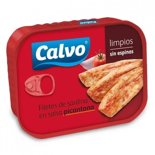 Filetes de sardinas en salsa picantona Calvo 75 g. - 0.07 kg - Imagen del producto en Findit