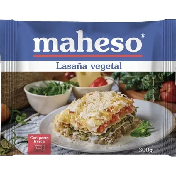 Lasaña Vegetal Con Bechamel Congelada - 0.3 kg - Imagen del producto en Findit