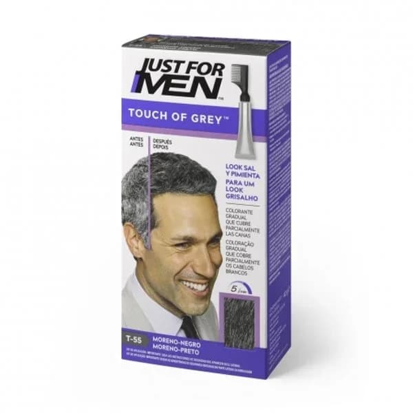 Tratamiento colorante moreno-negro Touch of Grey Just for Men1 ud. - 1 ud - Imagen del producto en Findit