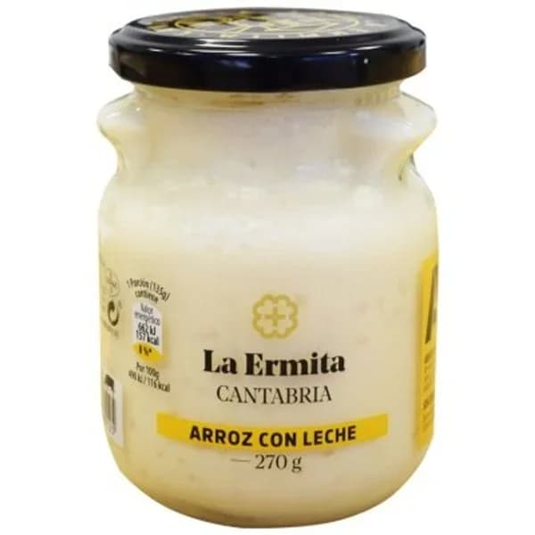 Arroz con leche LA ERMITA, tarro 275 g - 0.27 kg - Imagen del producto en Findit