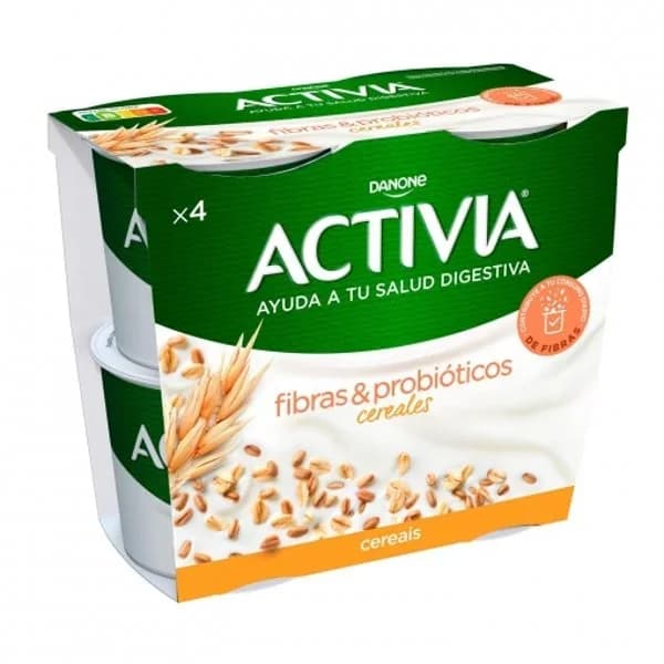 Bífidus con cereales Danone Activia pack de 4 unidades de 115 g. - 0.46 kg - Imagen del producto en Findit