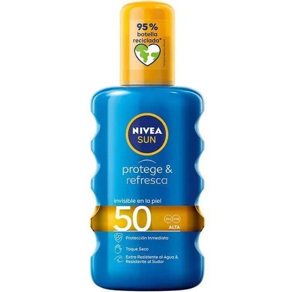 Spray protector solar protección invisible SPF50 Protege & Refresca Nivea Sun 200 ml. - 0.2 l - Imagen del producto en Findit