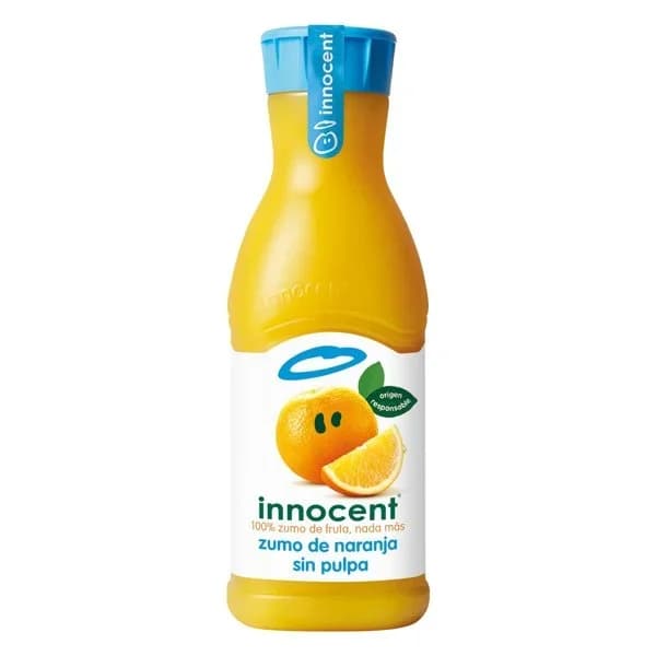 Zumo de naranja sin pulpa Innocent botella 900 ml. - 0.9 l - Imagen del producto en Findit