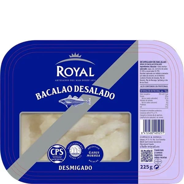 Bacalao desalado desmigado 225 g - 1 ud - Imagen del producto en Findit