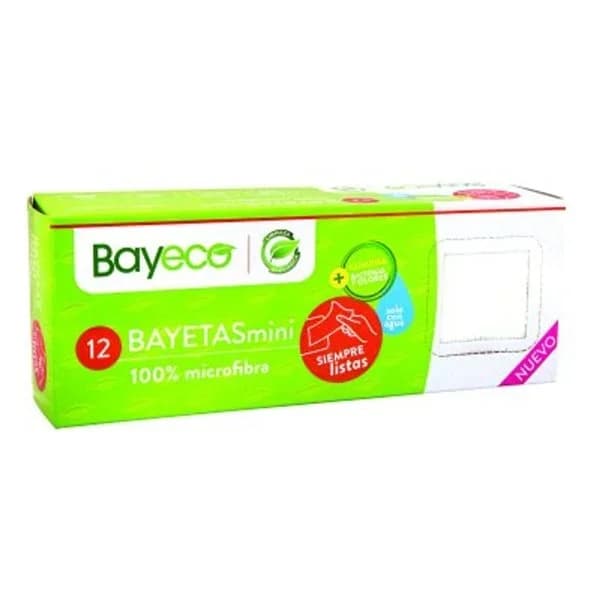 Bayeta mini microfibra 100% BAYECO, caja 12 uds - 12 ud - Imagen del producto en Findit