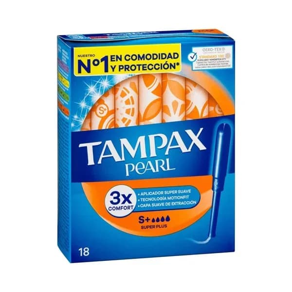 Tampones super plus Tampax Pearl con aplicador - 17.99 ud - Imagen del producto en Findit