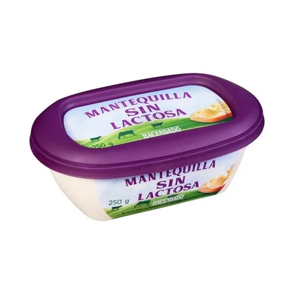 Mantequilla sin lactosa Hacendado - 0.25 kg - Imagen del producto en Findit