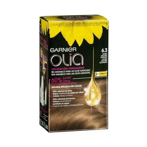 Tinte rubio oscuro dorado N.6.3 OLIA, caja 1 ud - 1 ud - Imagen del producto en Findit