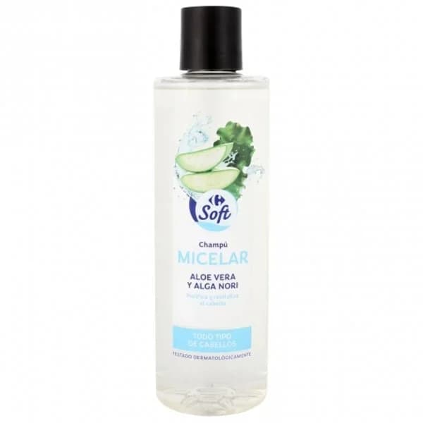 Champú micelar aloe vera y alga nori Carrefour Soft 400 ml. - 0.4 l - Imagen del producto en Findit