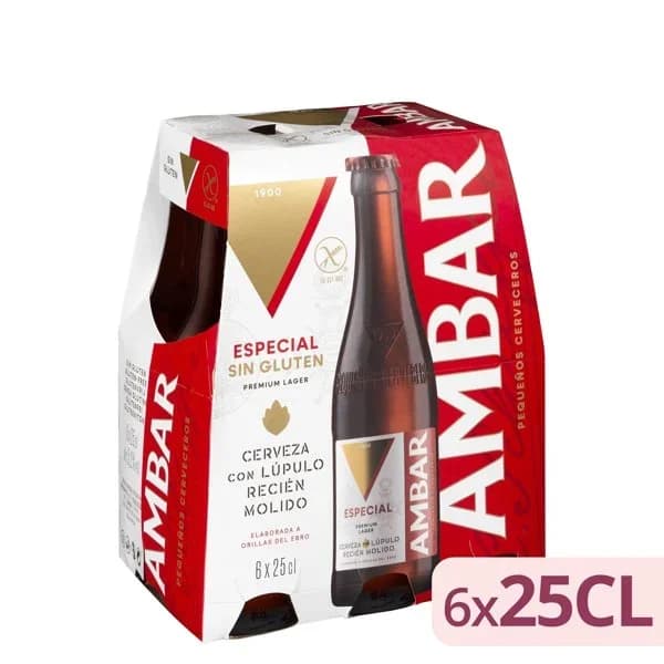 Cerveza sin gluten Ambar - 1 ud - Imagen del producto en Findit