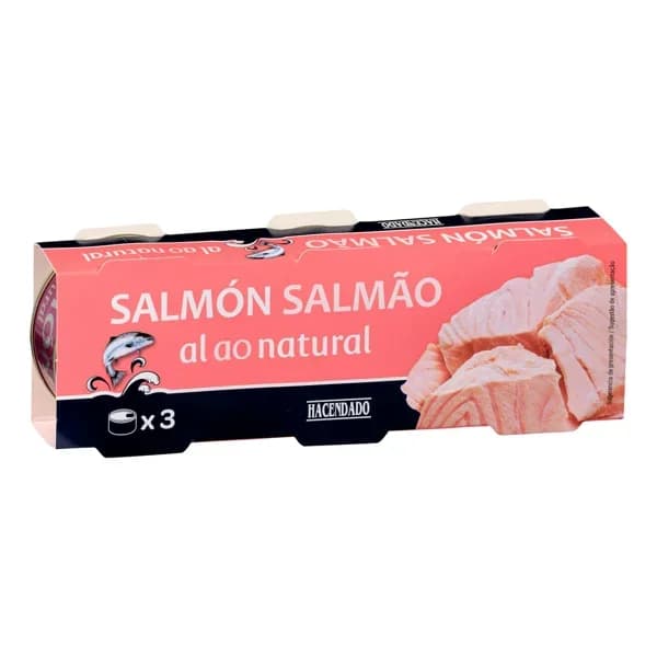 Salmón al natural Hacendado - 0.15 kg - Imagen del producto en Findit