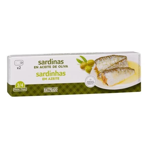 Sardinas en aceite de oliva Hacendado - 1 ud - Imagen del producto en Findit