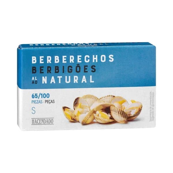 Berberechos al natural S Hacendado - 0.06 kg - Imagen del producto en Findit