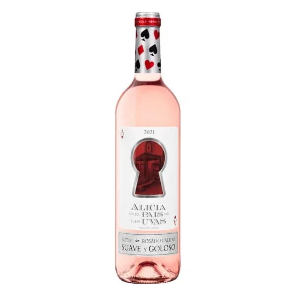 Vino rosado Alicia en el país de las uvas suave y goloso - 1 ud - Imagen del producto en Findit