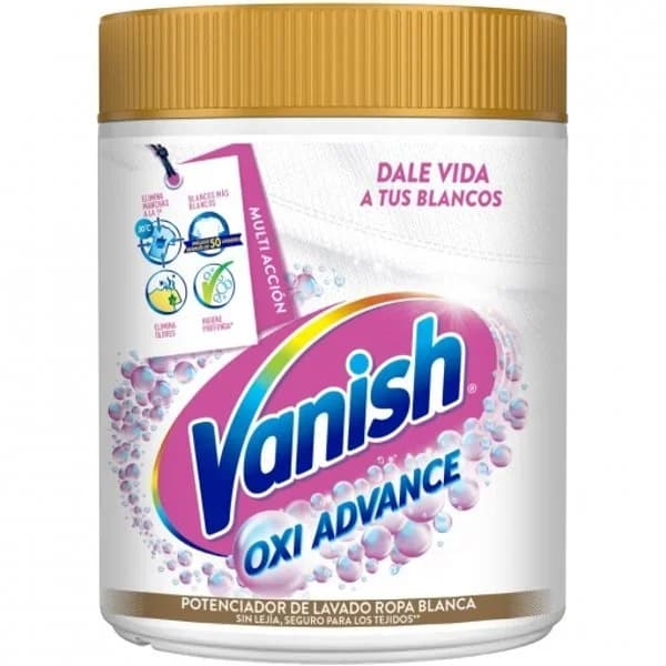 Potenciador de lavado quitamanchas para ropa blanca en polvo sin lejía Oxi Action Vanish 800 g. - 0.8 kg - Imagen del producto en Findit