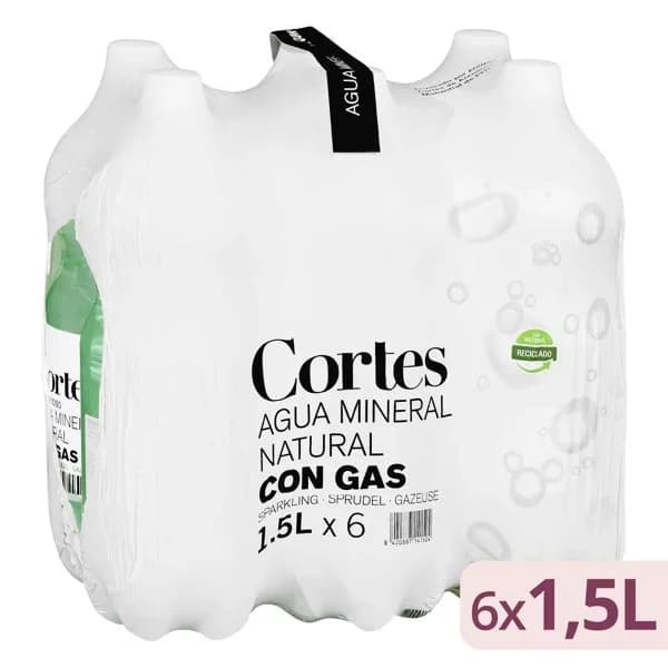 Agua mineral con gas grande Cortes - 1 ud - Imagen del producto en Findit