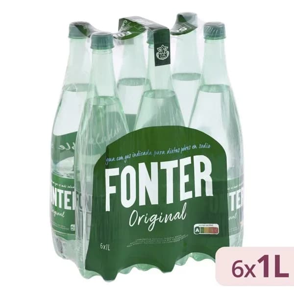 Agua mineral con gas grande Fonter - 1 ud - Imagen del producto en Findit