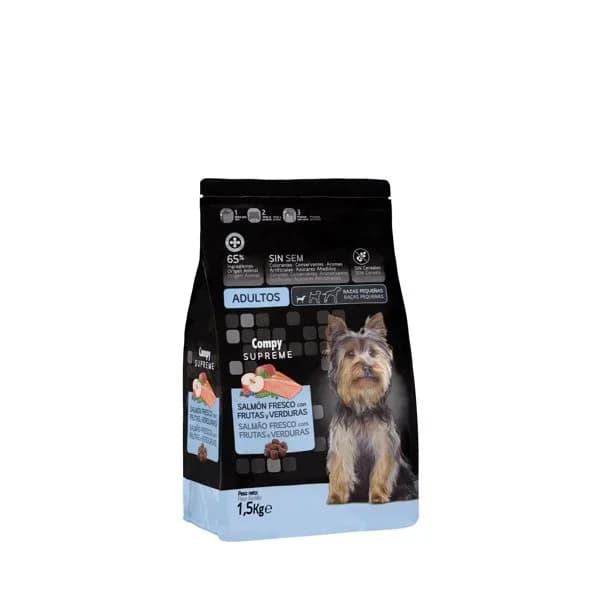 Comida perro adulto Supreme Compy salmón fresco con frutas y verduras - 1 ud - Imagen del producto en Findit