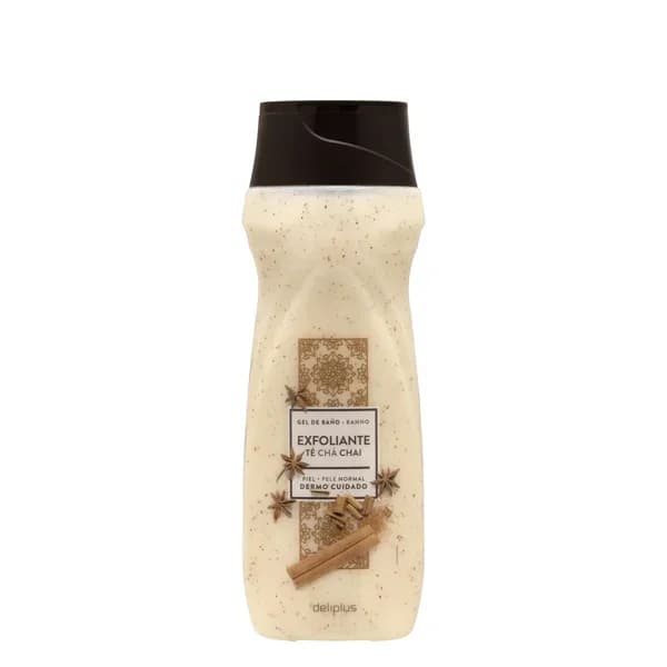Gel de baño exfoliante Té Chai Deliplus piel normal - 0.5 l - Imagen del producto en Findit