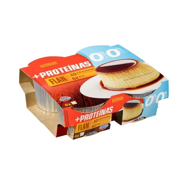 Flan de huevo +Proteínas Hacendado 0% m.g 10 g proteínas - 0.4 kg - Imagen del producto en Findit