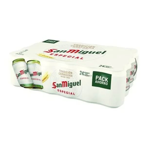 Cerveza SAN MIGUEL, pack lata 24x33 cl - 7.92 l - Imagen del producto en Findit