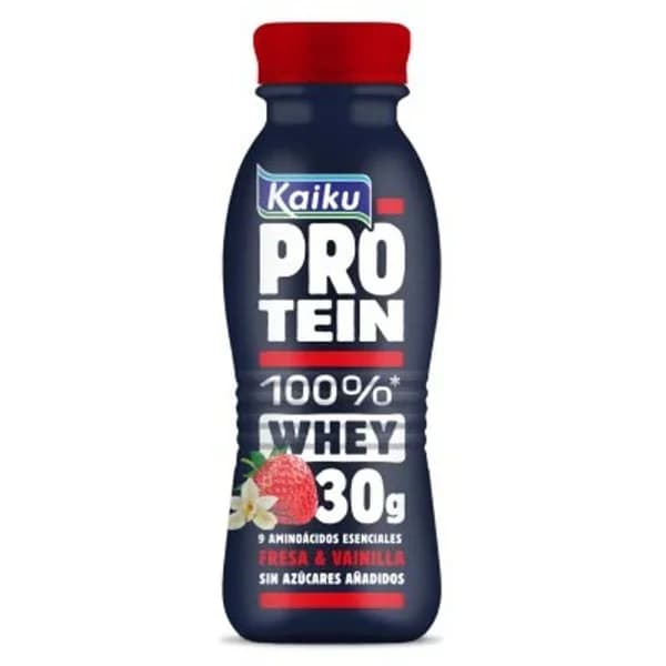 Protein sabor fresa y vainilla KAIKU, botellín 330 ml - 0.33 l - Imagen del producto en Findit