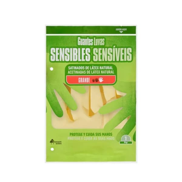 Guantes de látex Bosque Verde talla grande - 2 ud - Imagen del producto en Findit