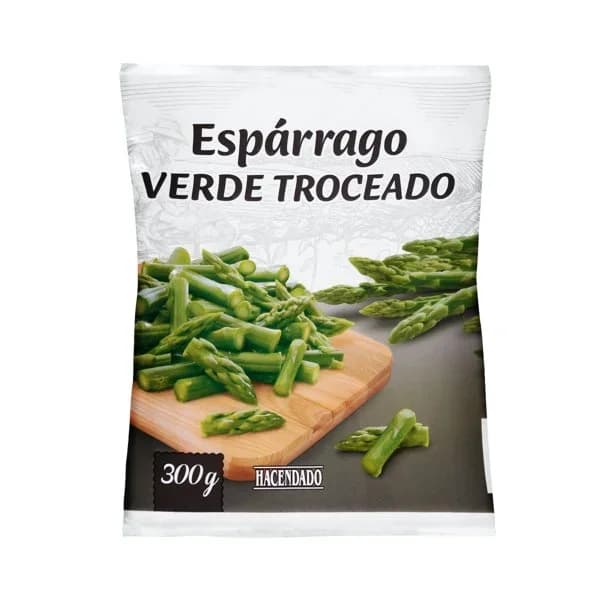 Espárrago verde troceado Hacendado ultracongelado - 0.3 kg - Imagen del producto en Findit