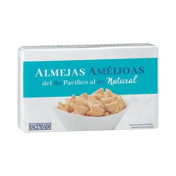 Almejas del Pacífico Hacendado al natural - 1 ud - Imagen del producto en Findit