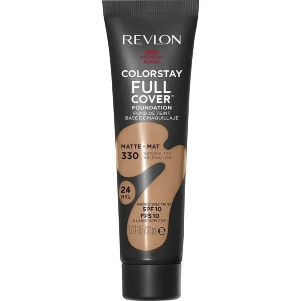 Maquillaje líquido full cover matt 330 nat REVLON, tubo 30 ml - 1 ud - Imagen del producto en Findit