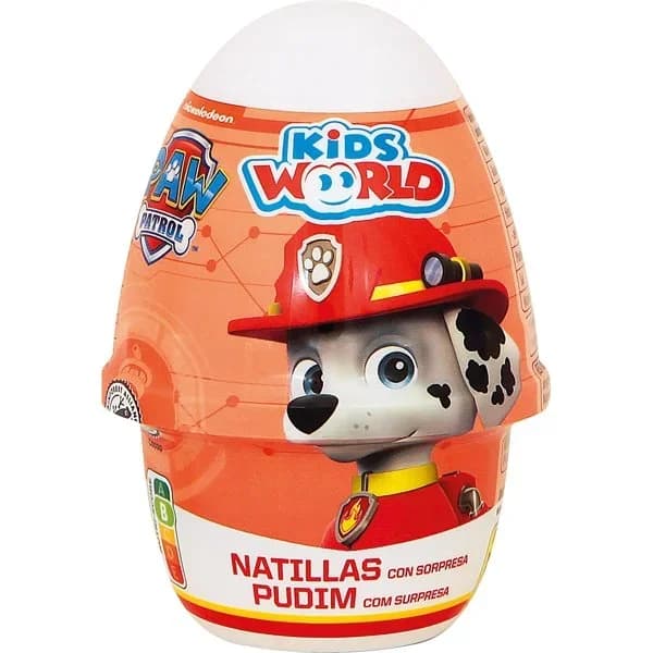Natilla de choco-vainilla con sorpresa KID'SWORLD, 1 unid., 70 g - 0.07 kg - Imagen del producto en Findit