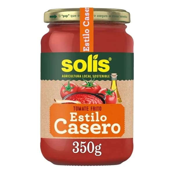 Tomate frito casero SOLÍS, frasco 350 g - 0.35 kg - Imagen del producto en Findit