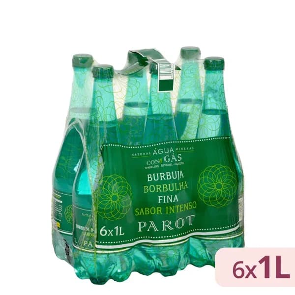 Agua mineral con gas grande Parot - 6 l - Imagen del producto en Findit