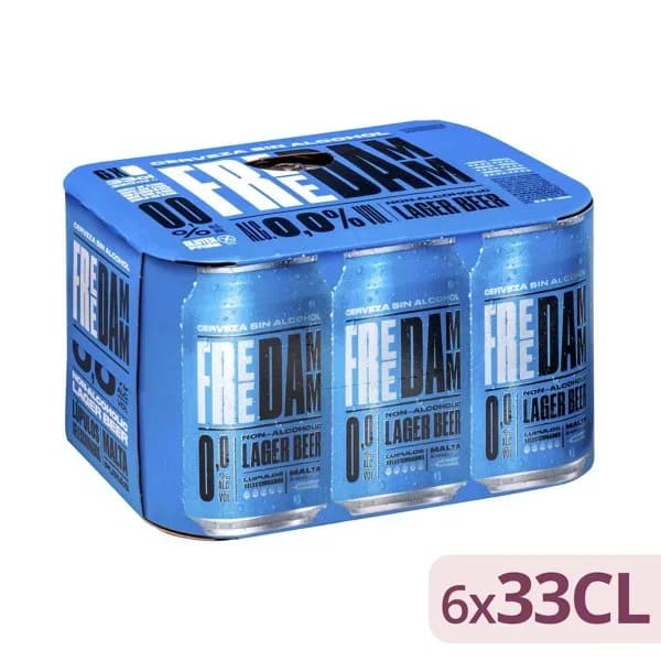 Cerveza sin gluten Free Damm 0 0% sin alcohol - 1 ud - Imagen del producto en Findit