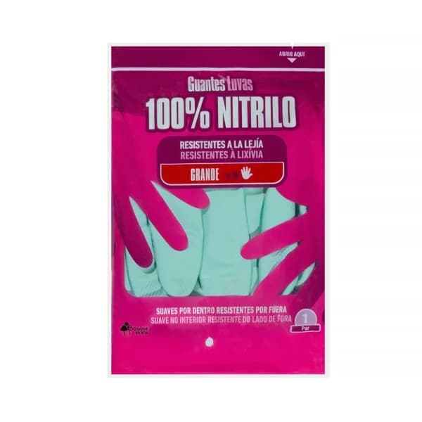 Guantes 100% nitrilo Bosque Verde talla grande - 2 ud - Imagen del producto en Findit