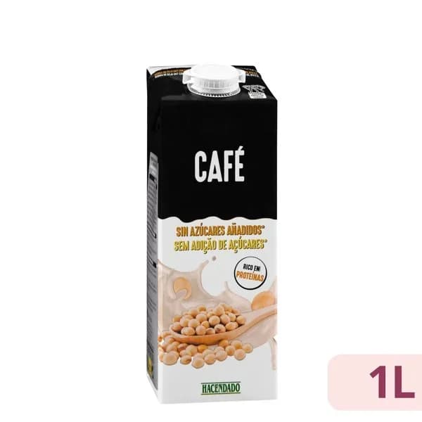 Bebida de soja sabor café sin azúcares añadidos Hacendado - 1 ud - Imagen del producto en Findit