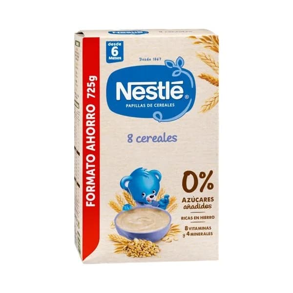 Papilla 8 cereales Nestlé +6 meses - 1 ud - Imagen del producto en Findit