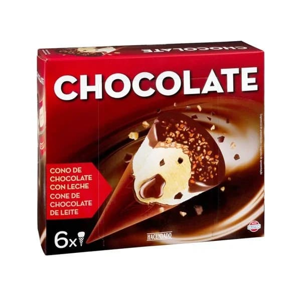 Helado cucurucho de chocolate Hacendado - 1 ud - Imagen del producto en Findit