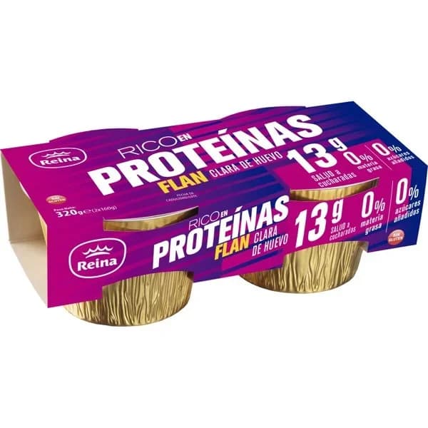 Flan de Clara de Huevo Rico en Proteínas 0%0% - 0.32 kg - Imagen del producto en Findit