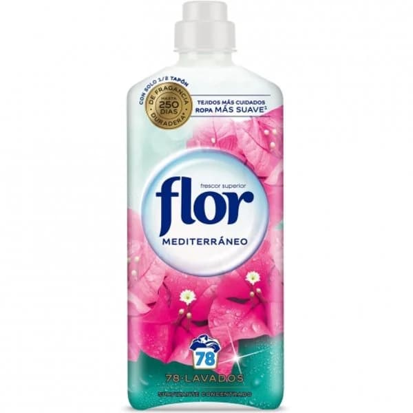 Suavizante concentrado mediterráneo Flor 78 lavados. - 78.01 ud - Imagen del producto en Findit
