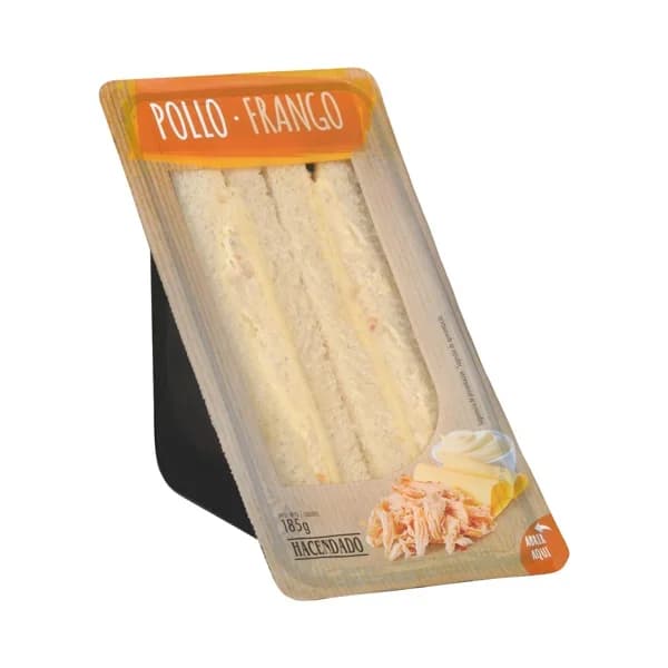 Sándwich pollo y queso Hacendado - 0.18 kg - Imagen del producto en Findit