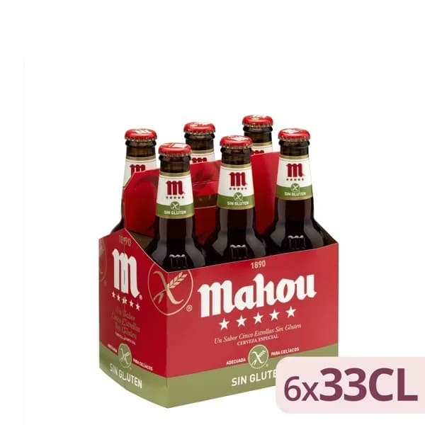 Cerveza sin gluten Mahou - 1.98 l - Imagen del producto en Findit