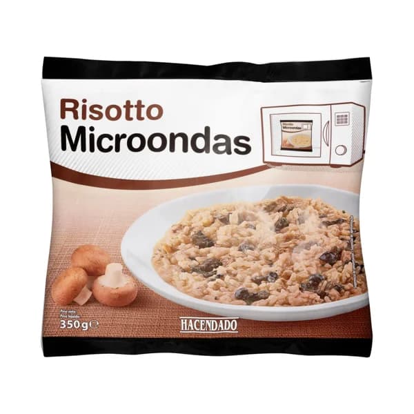 Risotto de setas Hacendado para microondas ultracongelados - 0.35 kg - Imagen del producto en Findit