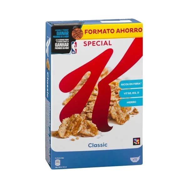 Cereales copos de trigo integral y arroz Special K Classic - 0.45 kg - Imagen del producto en Findit