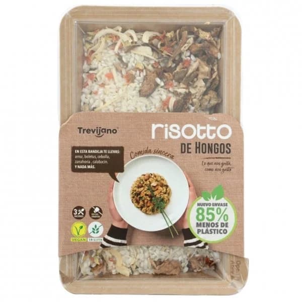 Risotto de hongos Trevijano bandeja 280 g - 0.28 ud - Imagen del producto en Findit
