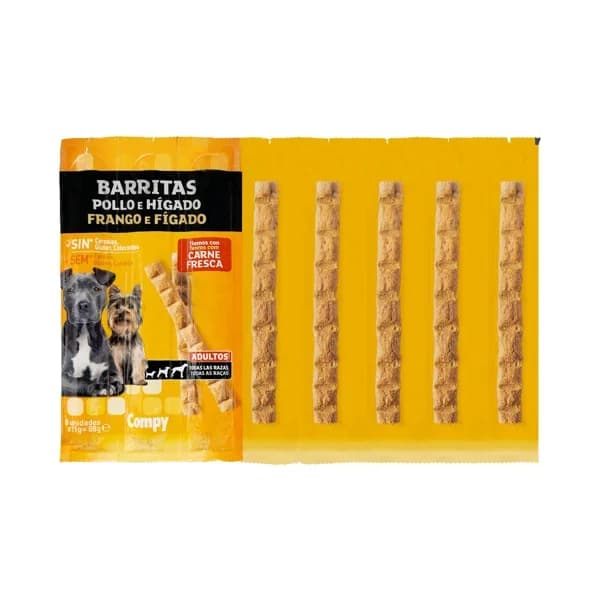 Snack barritas perro adulto de pollo e hígado Compy - 0.09 kg - Imagen del producto en Findit